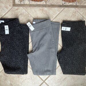 ANN TAYLOR LOFT LEGGINGS:NWT LEOPARD or HOUNDSTOOTH MOTIF S or M